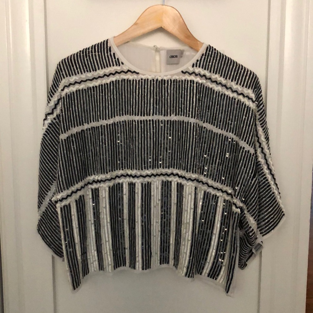 ASOS embellished boho top